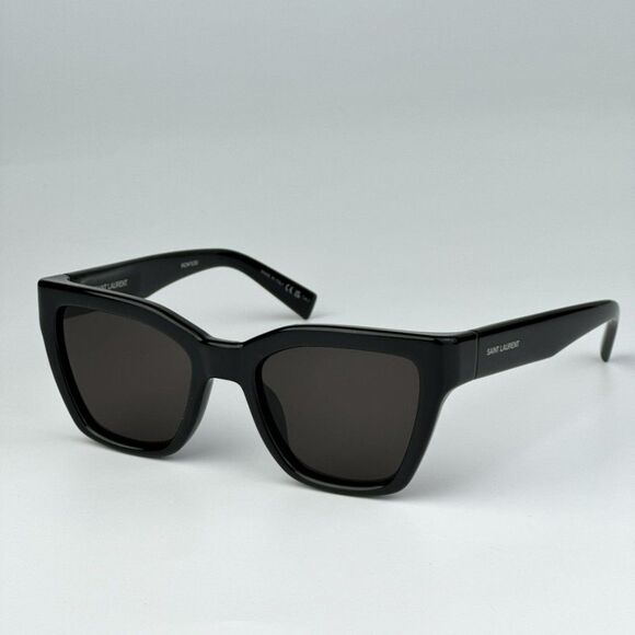 NEW Saint Laurent SL641 001 Black Cat Eye Unisex Sunglasses